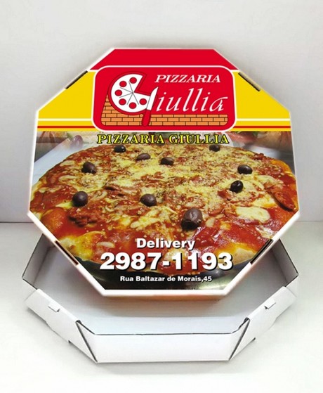Caixa de Entregar Pizza para Comprar Bosque Maia - Caixa de Pizza Quadrada