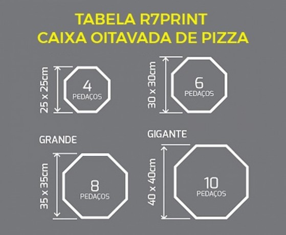 Caixa de Pizza Atacado Invernada - Caixa de Pizza Oitavada