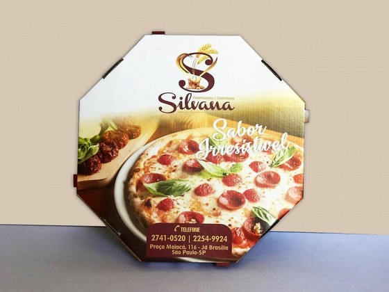 Caixa de Pizza Oitavada para Comprar Suzano - Caixa Pizza Atacado