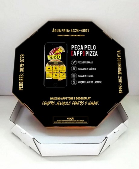Caixa para Pizza Personalizada Brasilândia - Caixa Box Personalizada