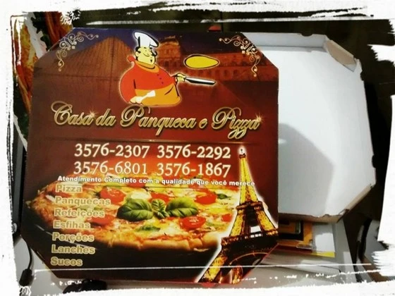 caixa para entregar pizza