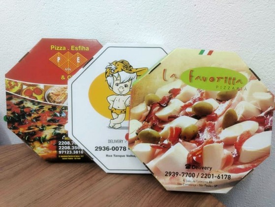 Preço de Caixa de Pizza Oitavada Vila Barros - Caixa de Pizza Quadrada